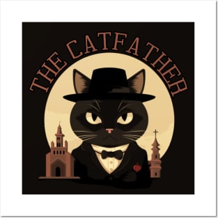 THE CATFATHER, minimalistic Posters and Art